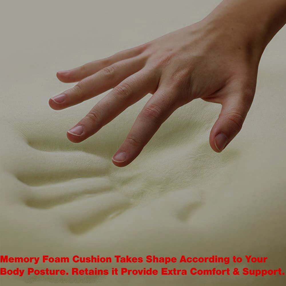 Elegant Posh Memory Foam Neck Rest XL Car Pillow